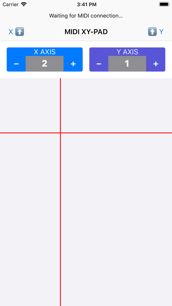 MIDI XY-PAD screenshot