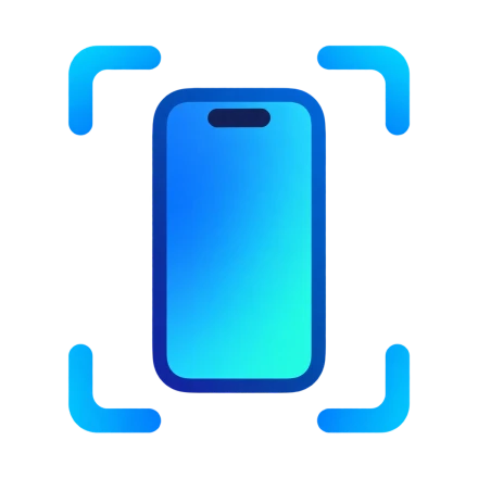 PNGuin logo: an iPhone inside the four corner brackets of a screenshot frame
