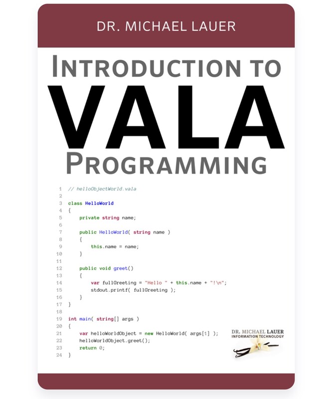 Introduction to Vala Frontside Cover
