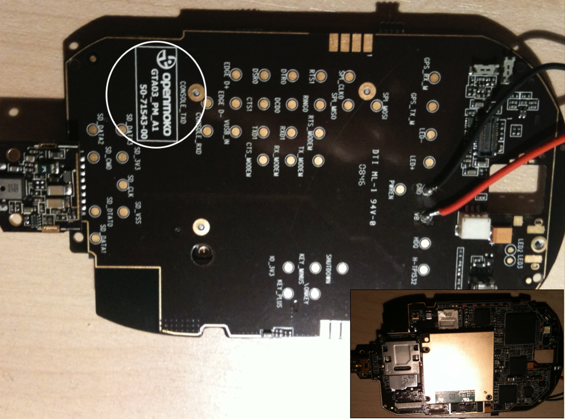 Openmoko GTA03 PCB